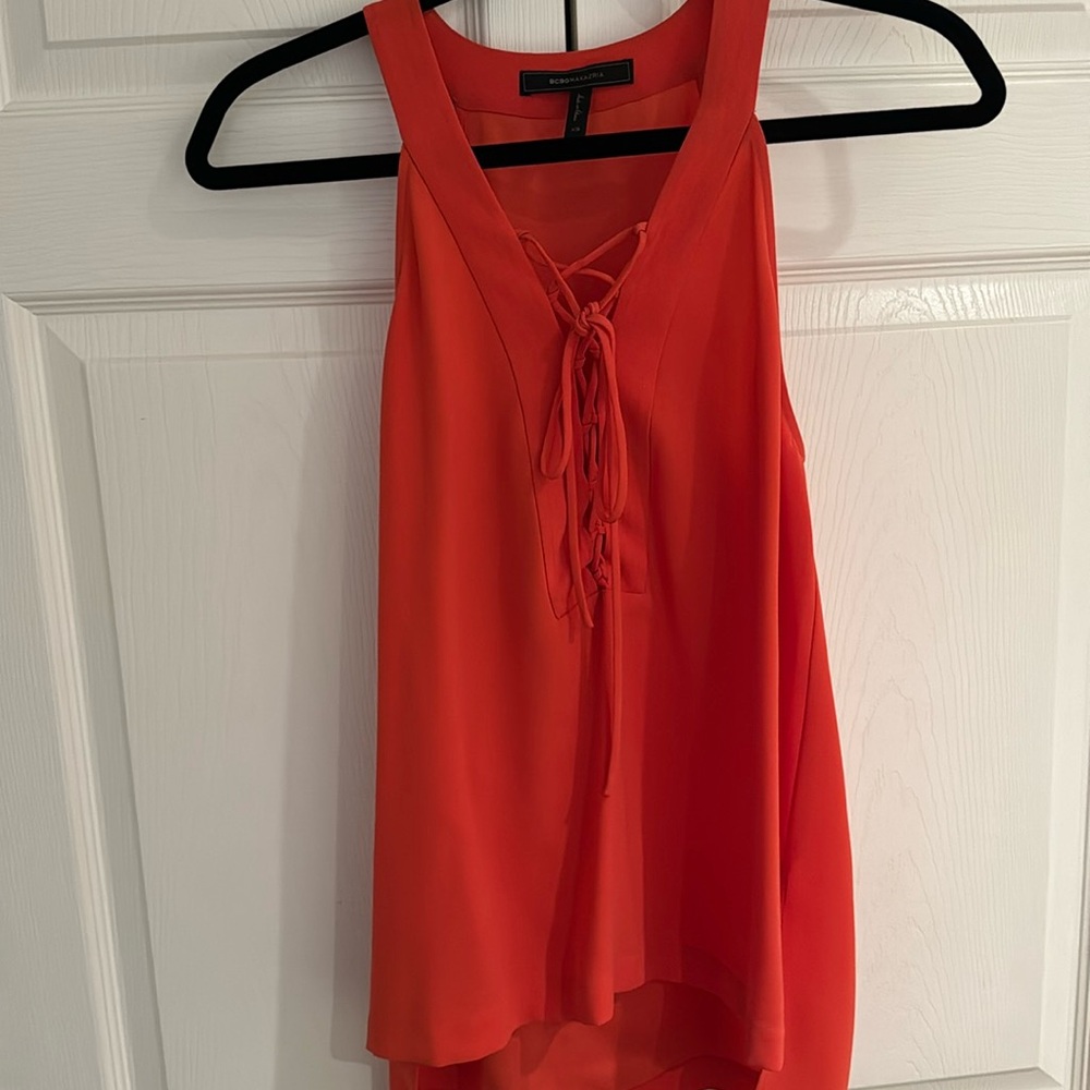 BCBG Orange tunic top